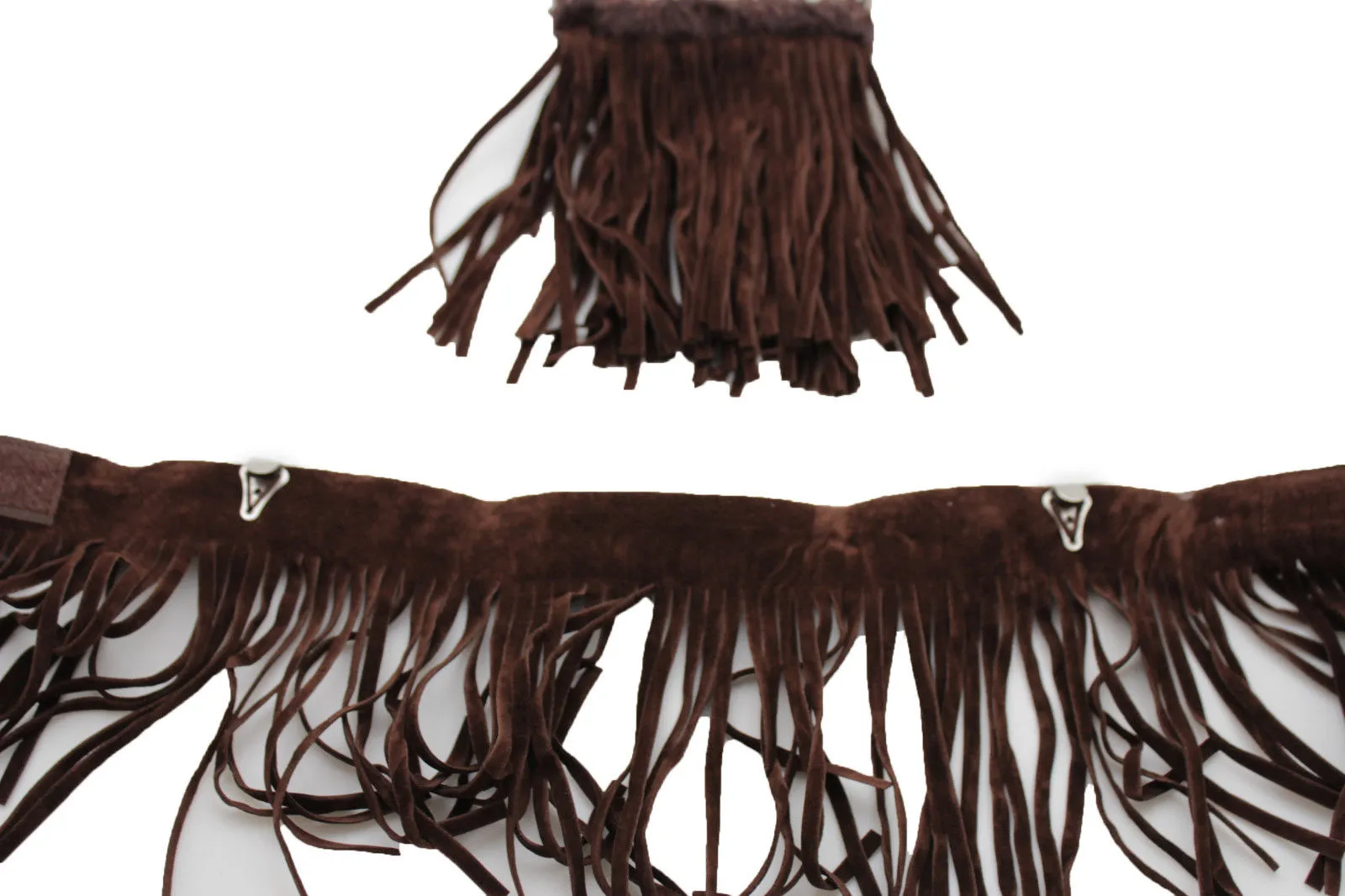 Diamond Accent Pattern Long Fringe Boots Toppers