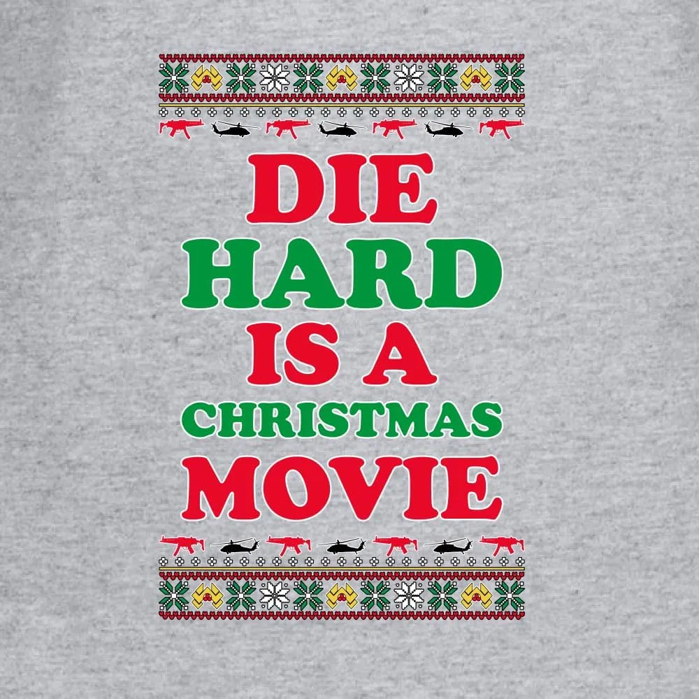 Die Hard is a Christmas Movie Classic McClane Nakatomi Ugly Christmas Womens Graphic Long Sleeve T-Shirt
