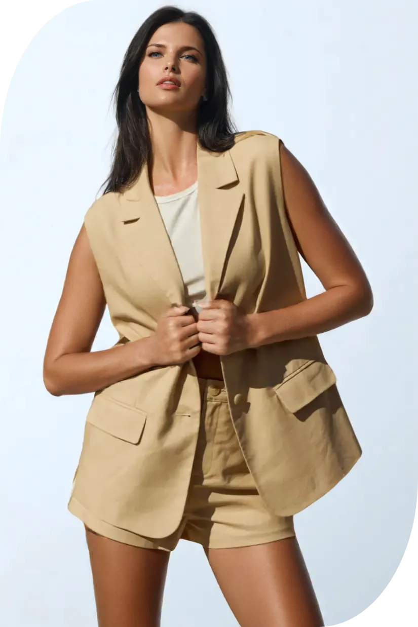 Ezra Sleeveless Blazer