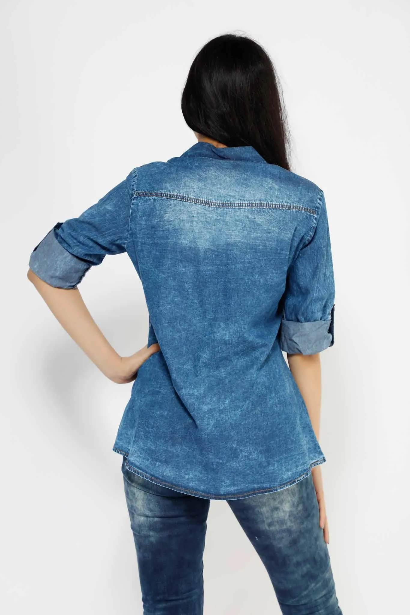 FASHION JEANS SHINY BEAD DETAILED 2023KJ