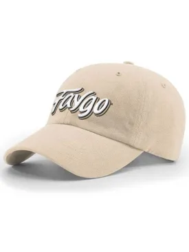 Faygo Logo Garment Washed Twill Hat - Raised Embroidery - Creme Soda
