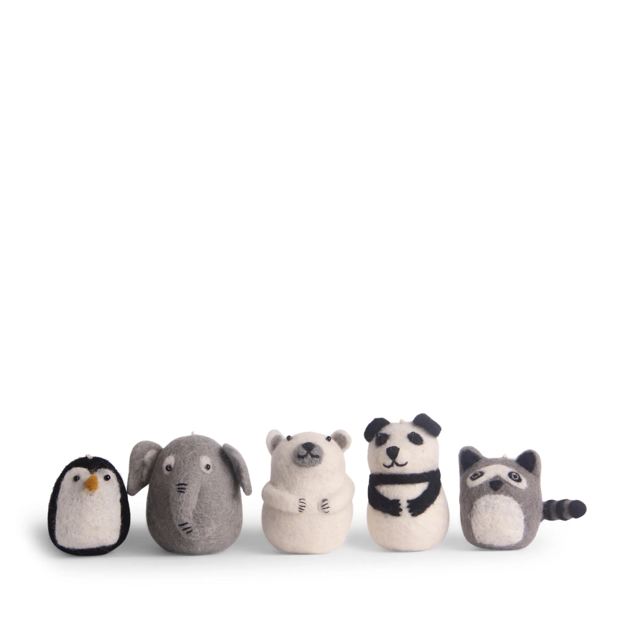 Felted Zoo Animals (Set of 5) by Én Gry & Sif