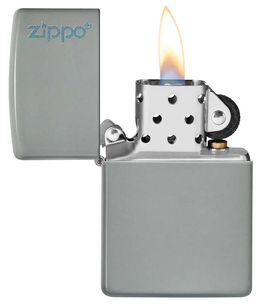 Flat Grey Zippo Logo