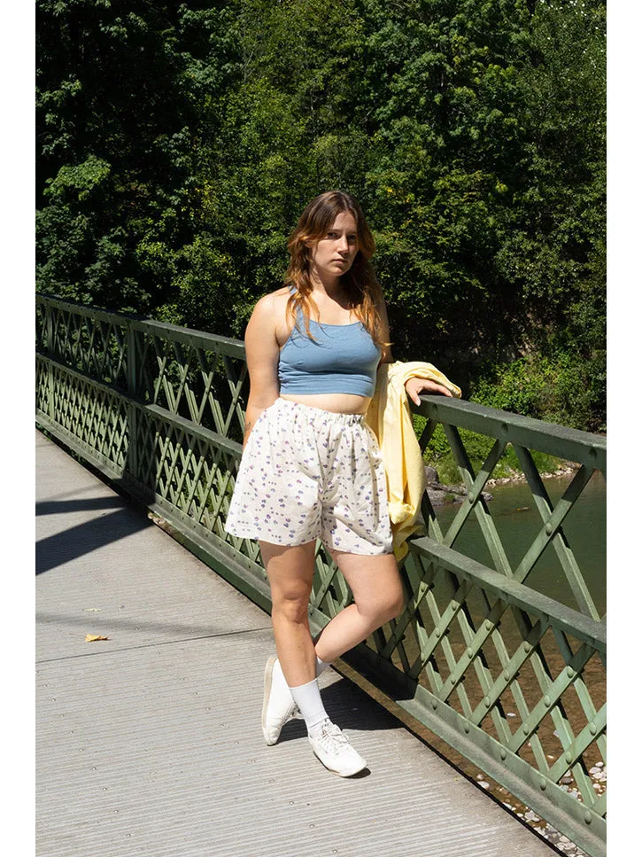 Francesca Longo Shorts, White Floral