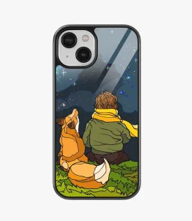Gazing Stars With Dog Glass Case
