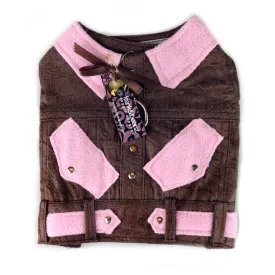 Giddy Up Gertrude- Girls X-Small Denim Dog Jacket Harness