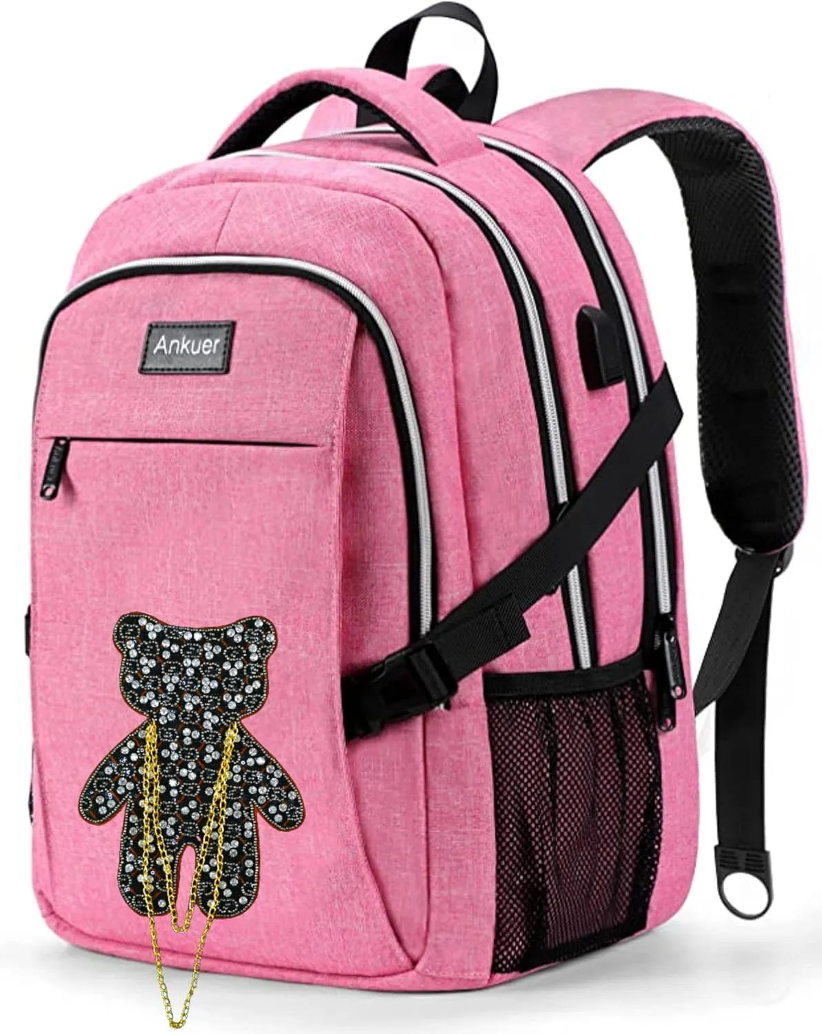 Glamorous Diamond Grizzly Sew Large Patch