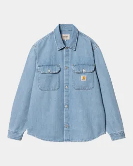 Harvey Shirt Jacket | Blue (dark bleached)