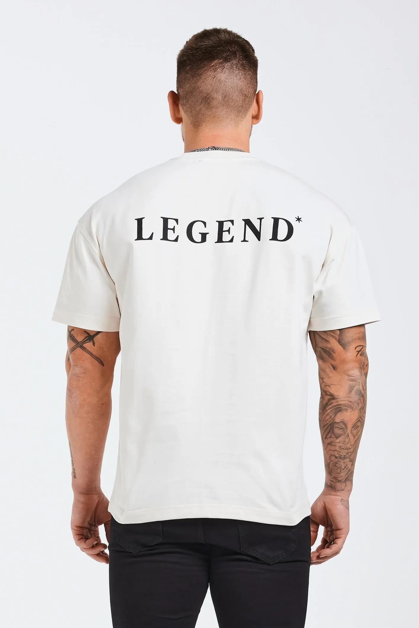 HEAVYWEIGHT LEGEND T-SHIRT - CREAM