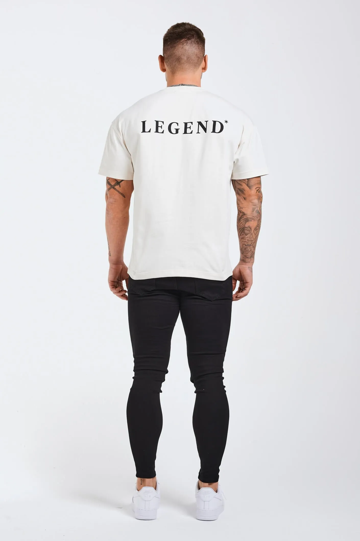 HEAVYWEIGHT LEGEND T-SHIRT - CREAM