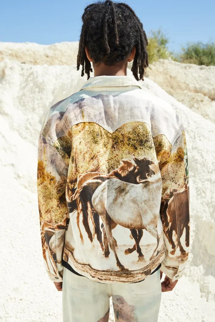 Horse Scene Western Denim Jacket