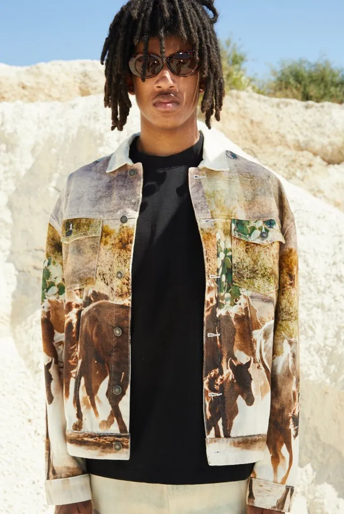 Horse Scene Western Denim Jacket