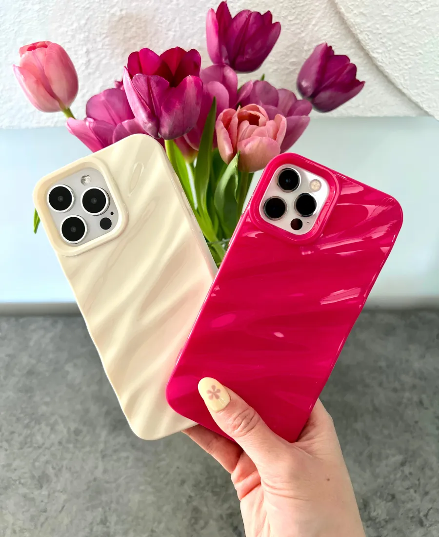 Hot Pink Ripple Phone Case