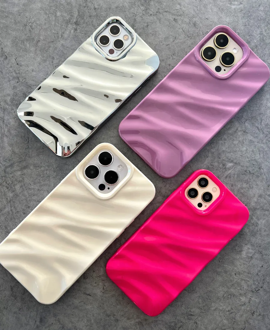 Hot Pink Ripple Phone Case