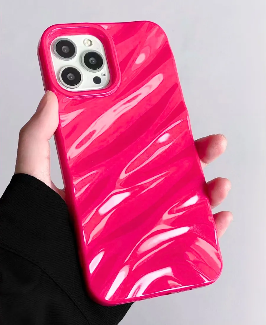 Hot Pink Ripple Phone Case