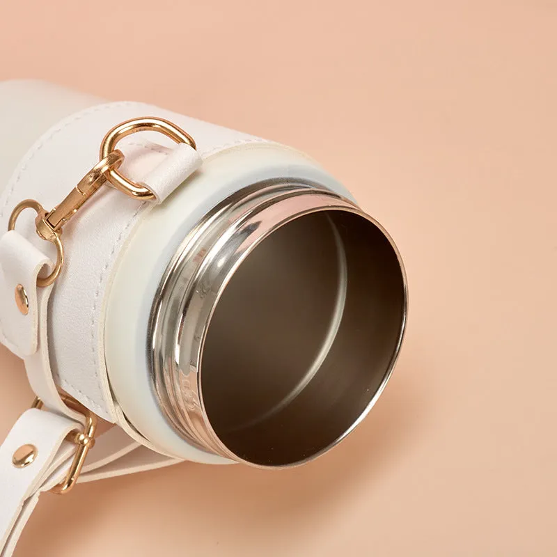 Hot Selling Stainless Steel Water Cup for Girls with Pearl Chain