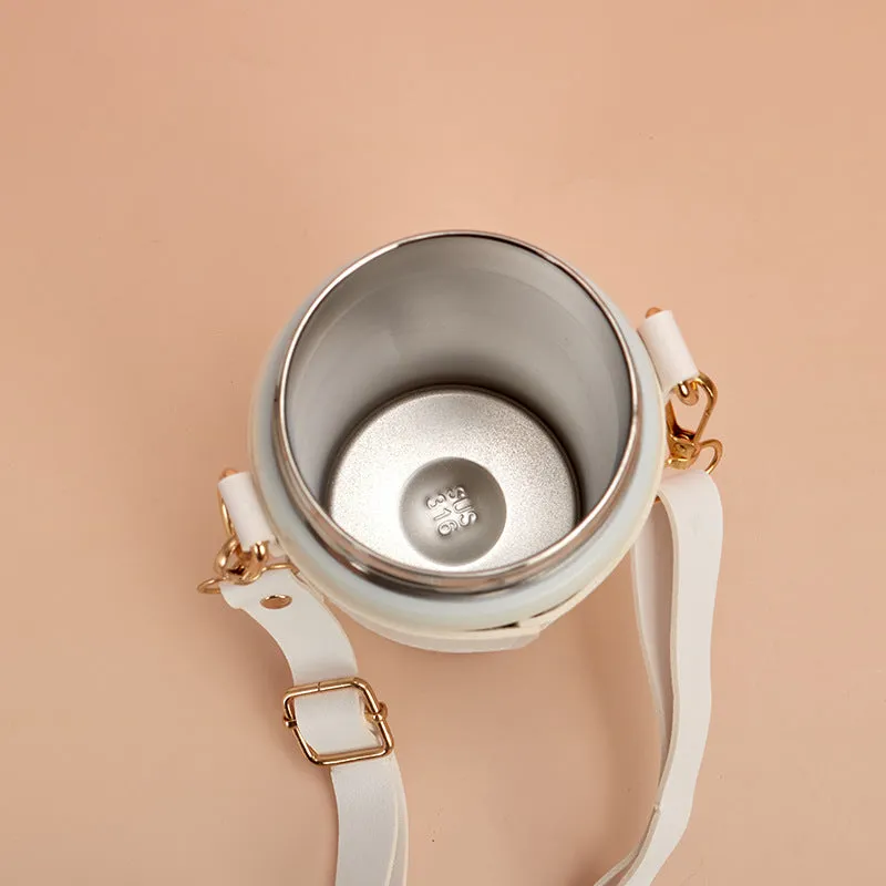 Hot Selling Stainless Steel Water Cup for Girls with Pearl Chain