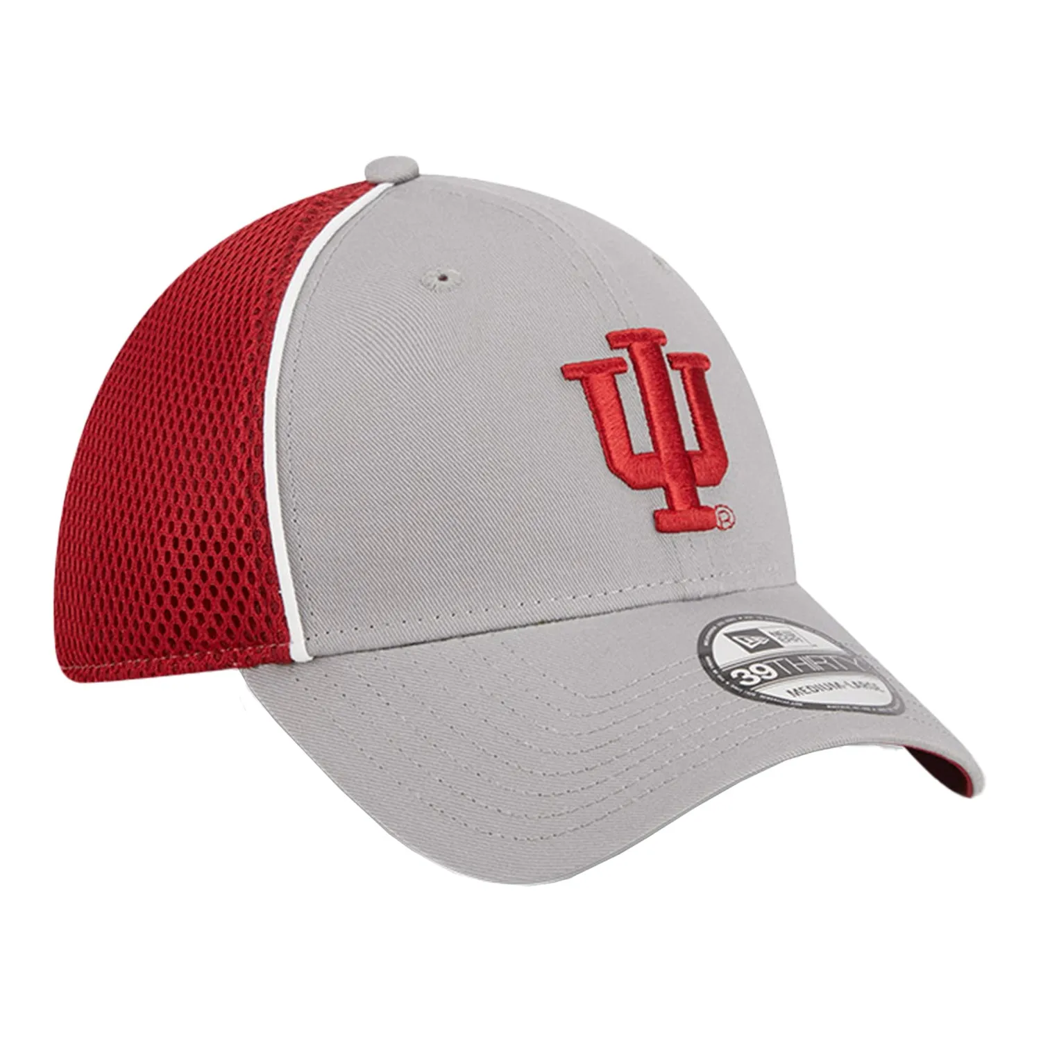 Indiana Hoosiers Pipe Two Tone Grey and Crimson Flex Hat
