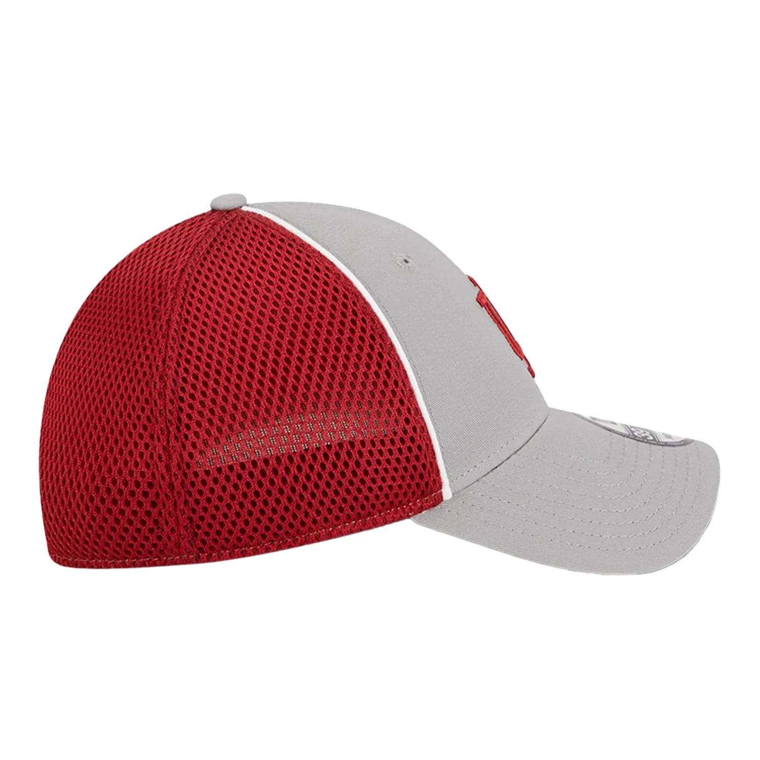 Indiana Hoosiers Pipe Two Tone Grey and Crimson Flex Hat
