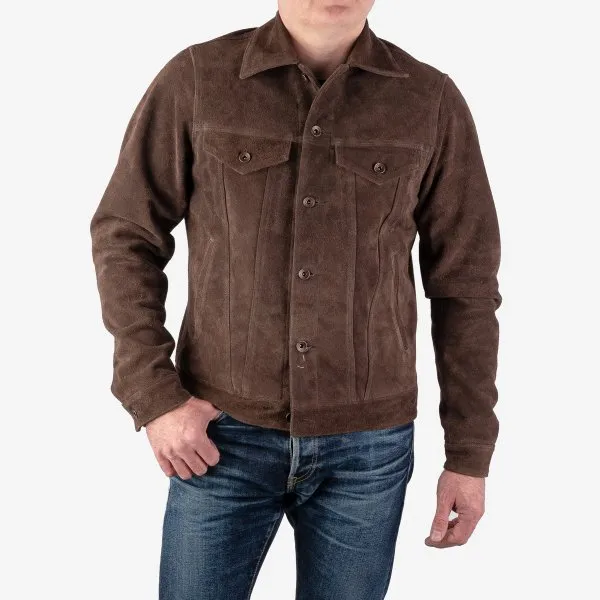 Iron Heart IHJ-49 Split Steer Modified Type III Jacket - Brown