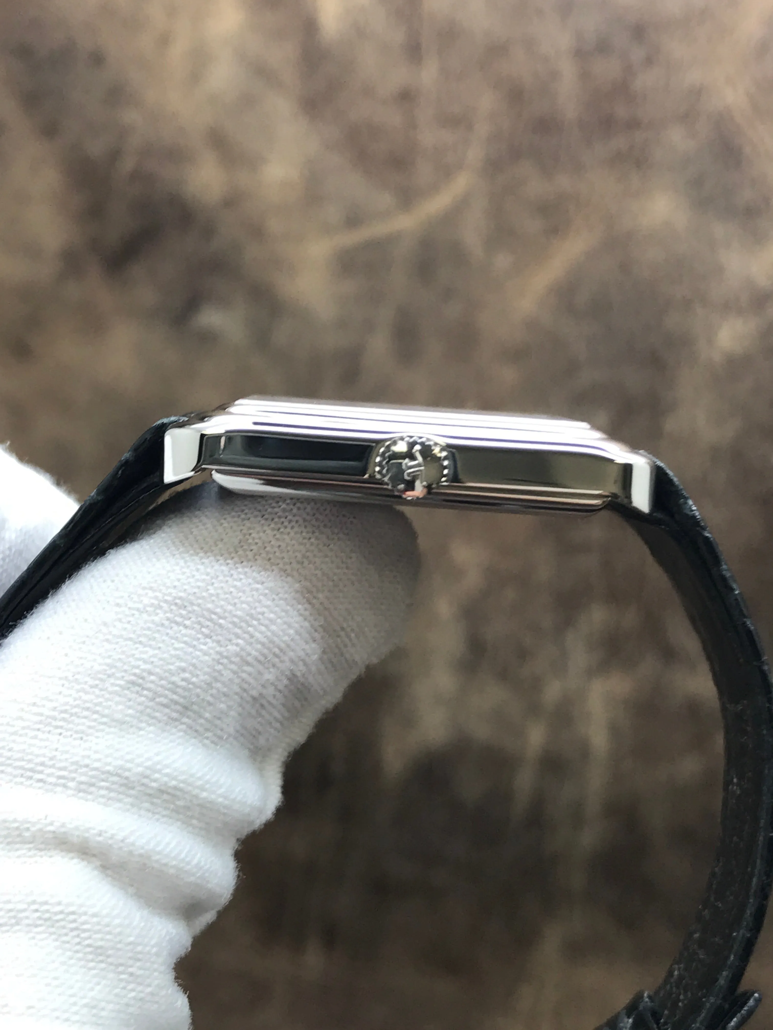 Jaeger-Lecoultre Rectangular 9118.42 Grey Dial Manual Winding Watch