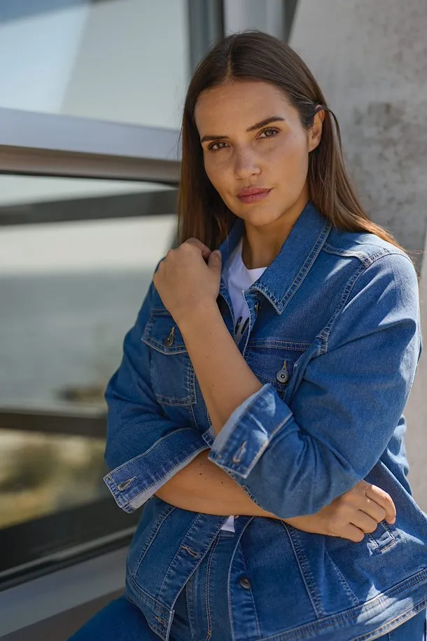 Kaffe Curve Blue Denim Jacket