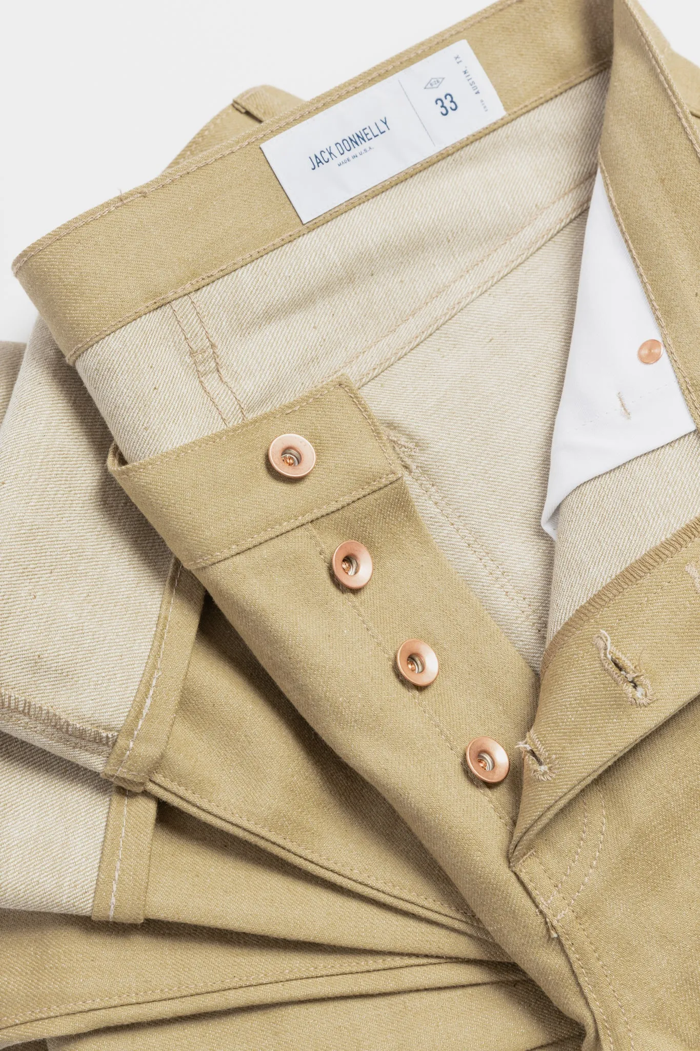 Kaihara Mills Selvage Denim Khaki