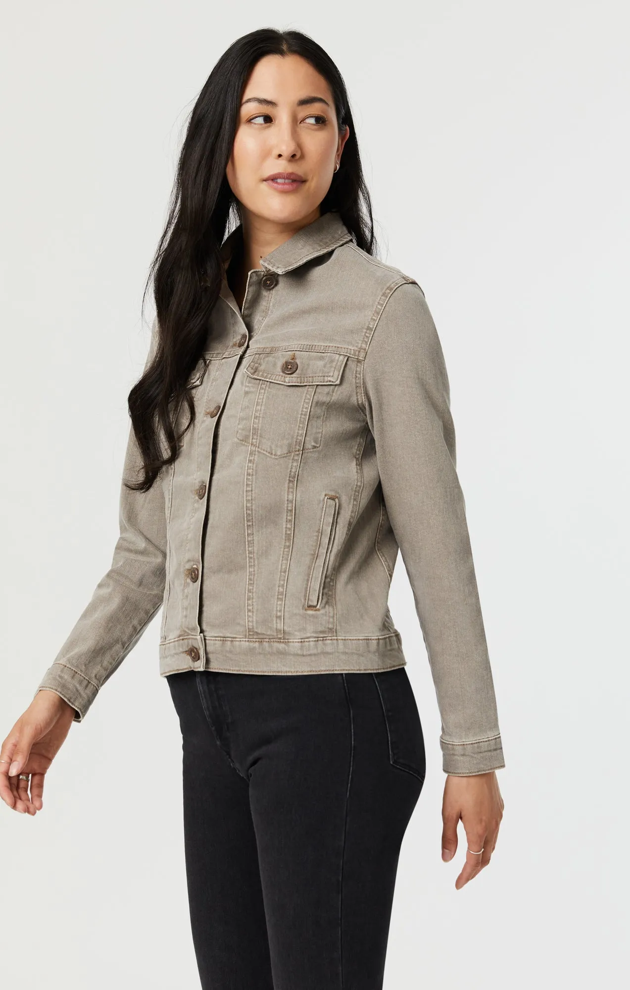 KATY JACKET IN BROWN NATURAL DYE
