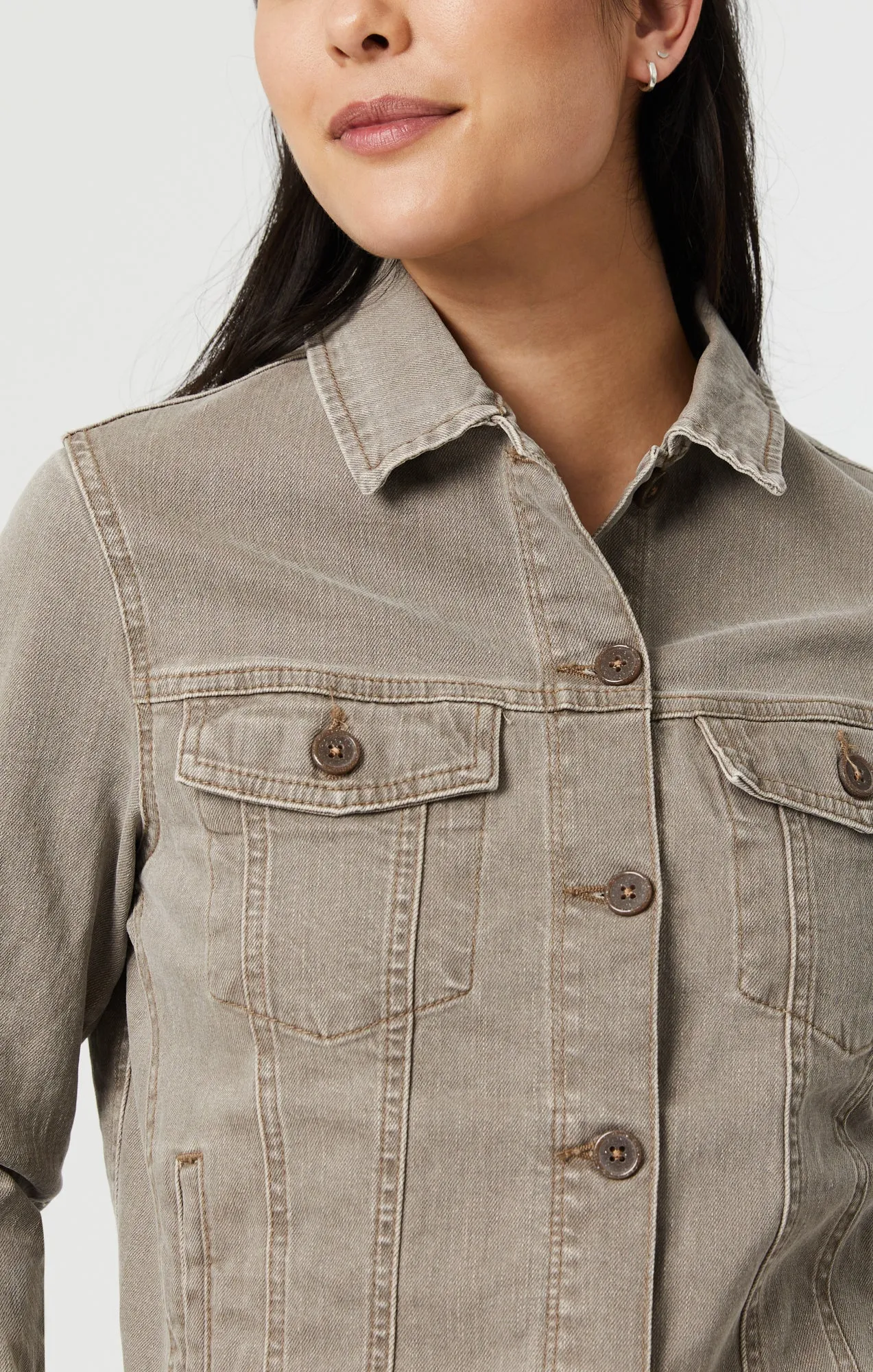 KATY JACKET IN BROWN NATURAL DYE