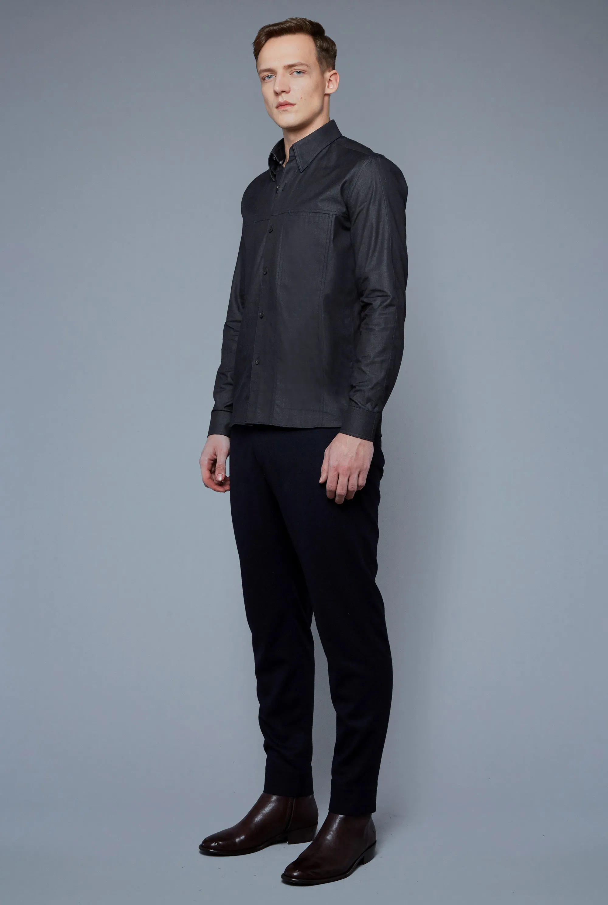 Kojima Denim Shirt | Black