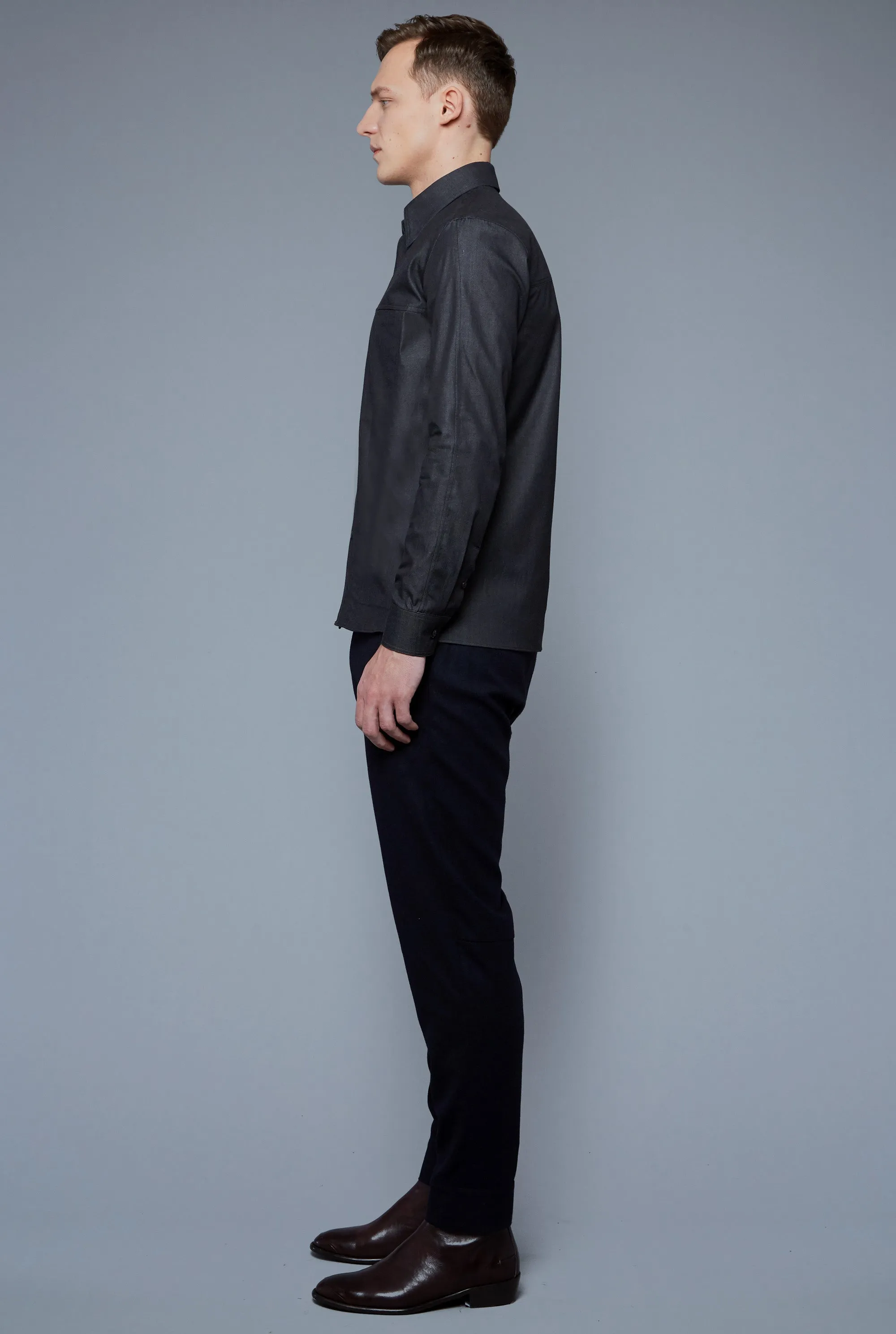 Kojima Denim Shirt | Black