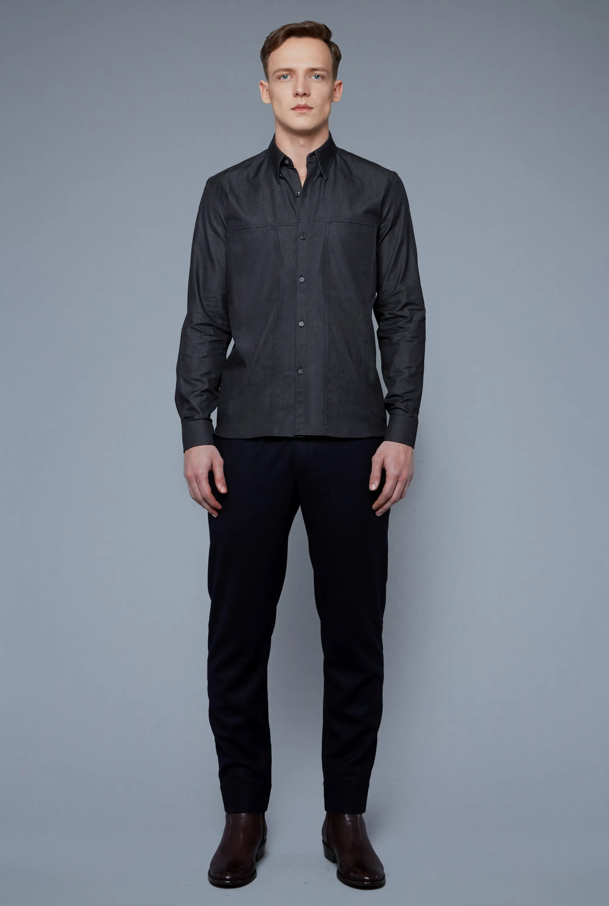 Kojima Denim Shirt | Black