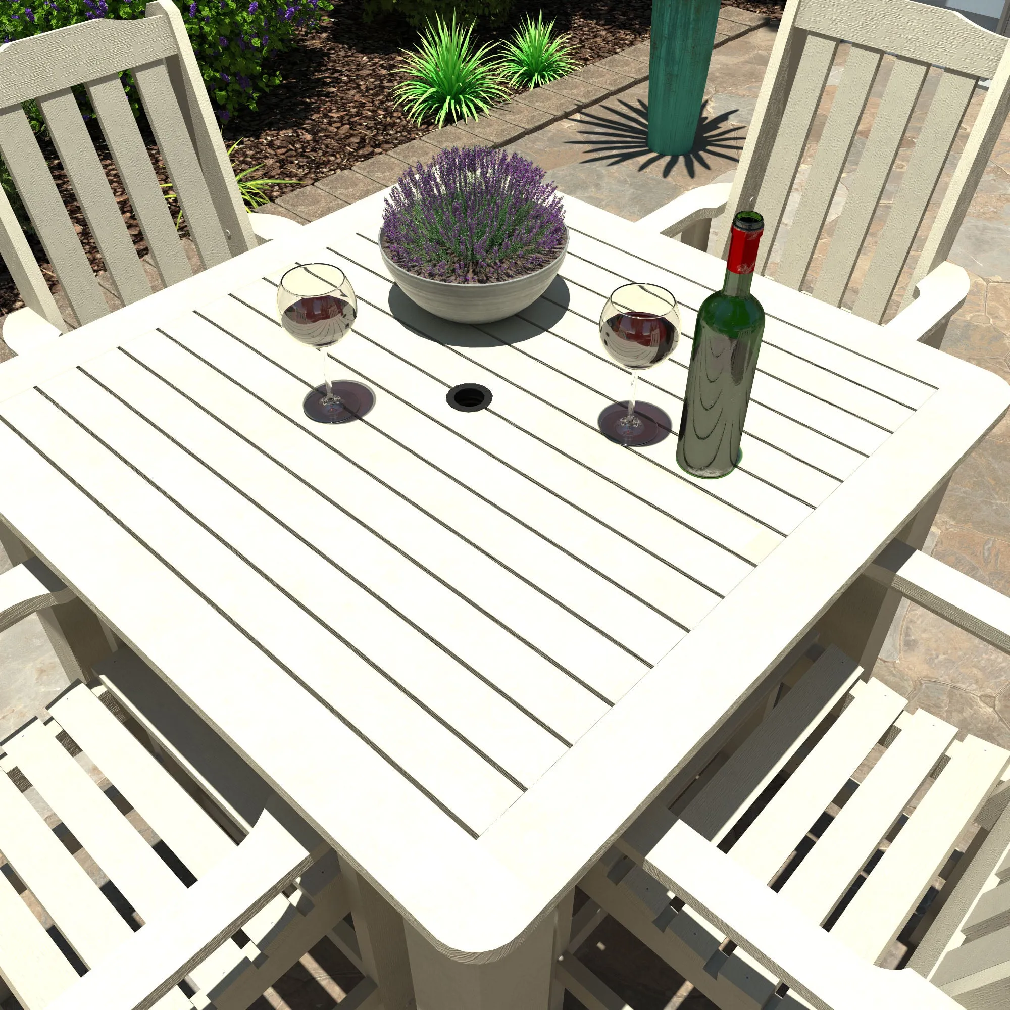 Lehigh 5pc Square Dining Set 42in x 42in - Dining Height