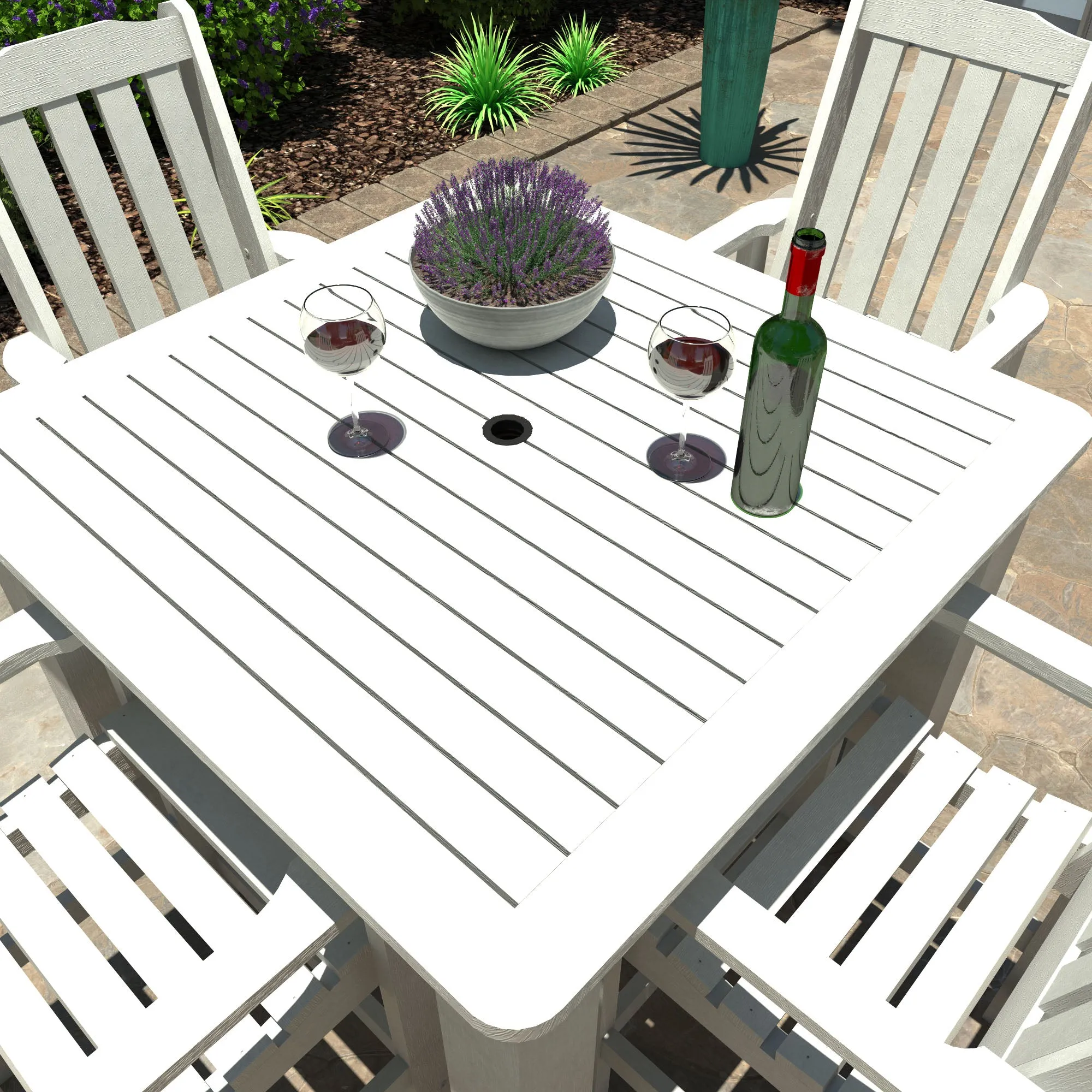 Lehigh 5pc Square Dining Set 42in x 42in - Dining Height