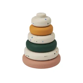 Liewood Dag Printed Stacking Tower - Splash Dots / Sea Shell