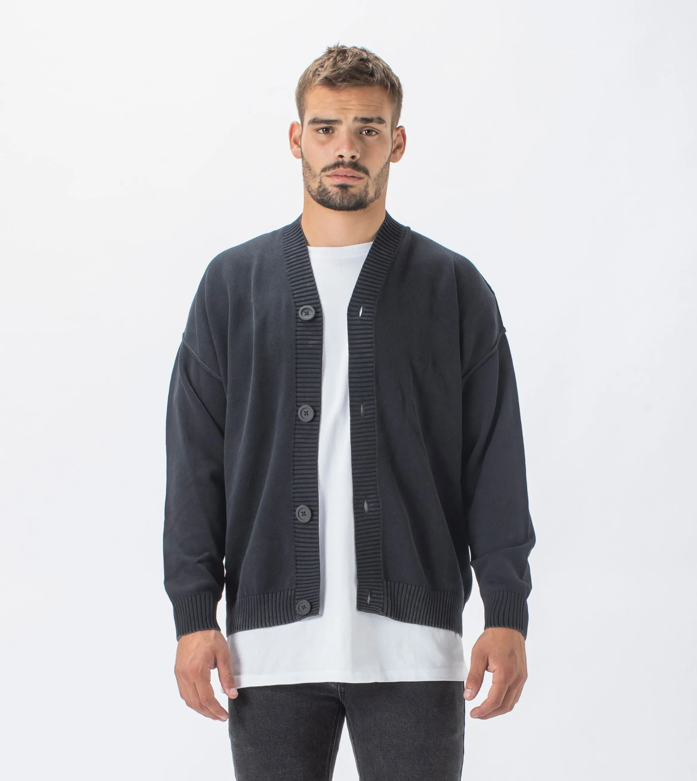 Lowgo LS Cardigan Black