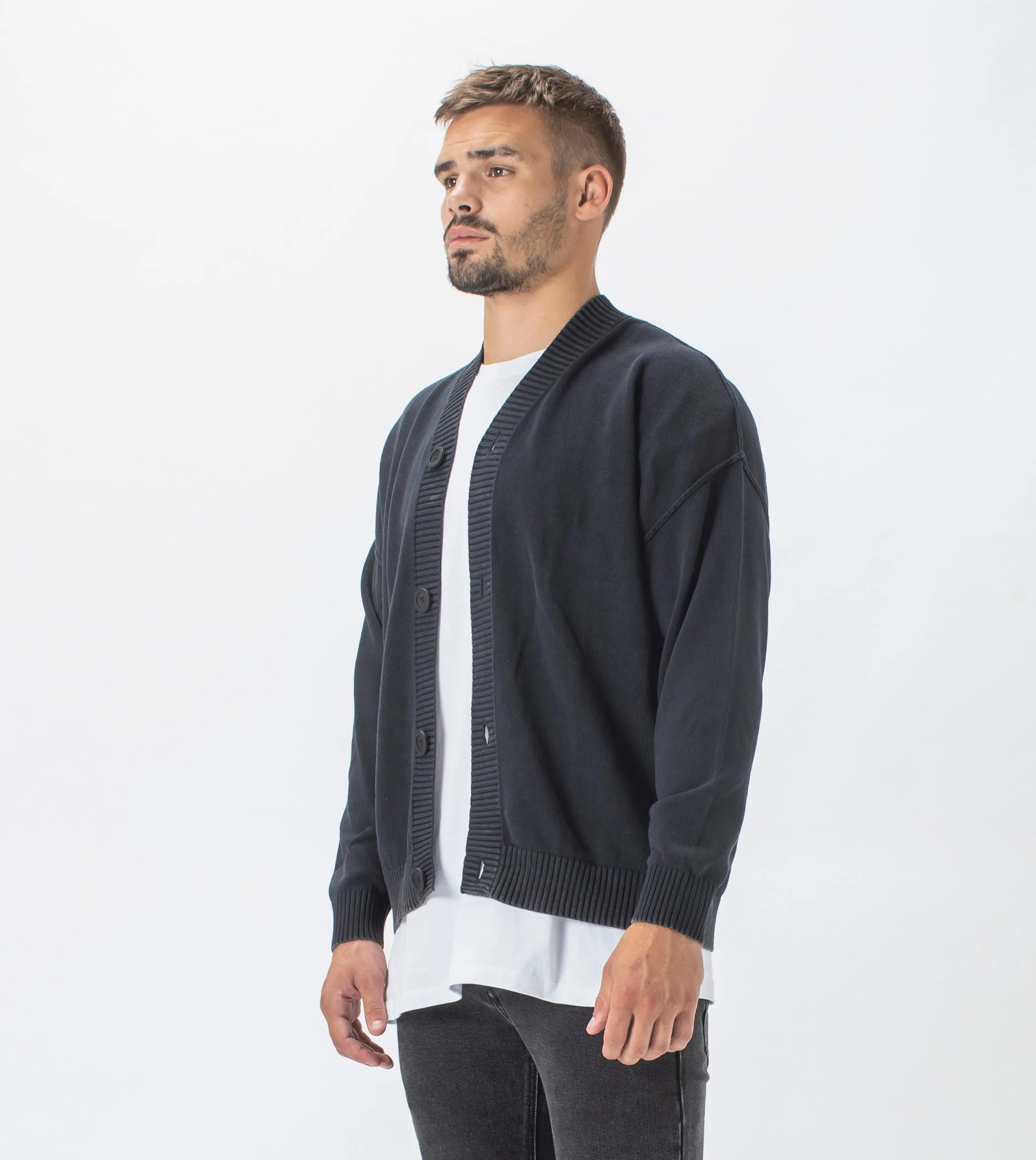 Lowgo LS Cardigan Black