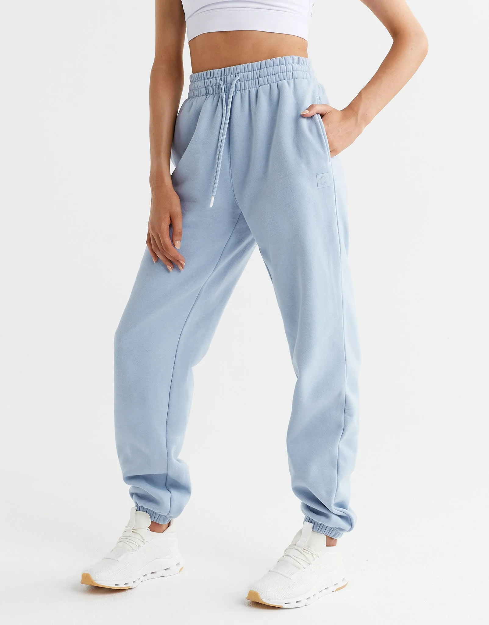 Lucy Track Pants in Light Blue