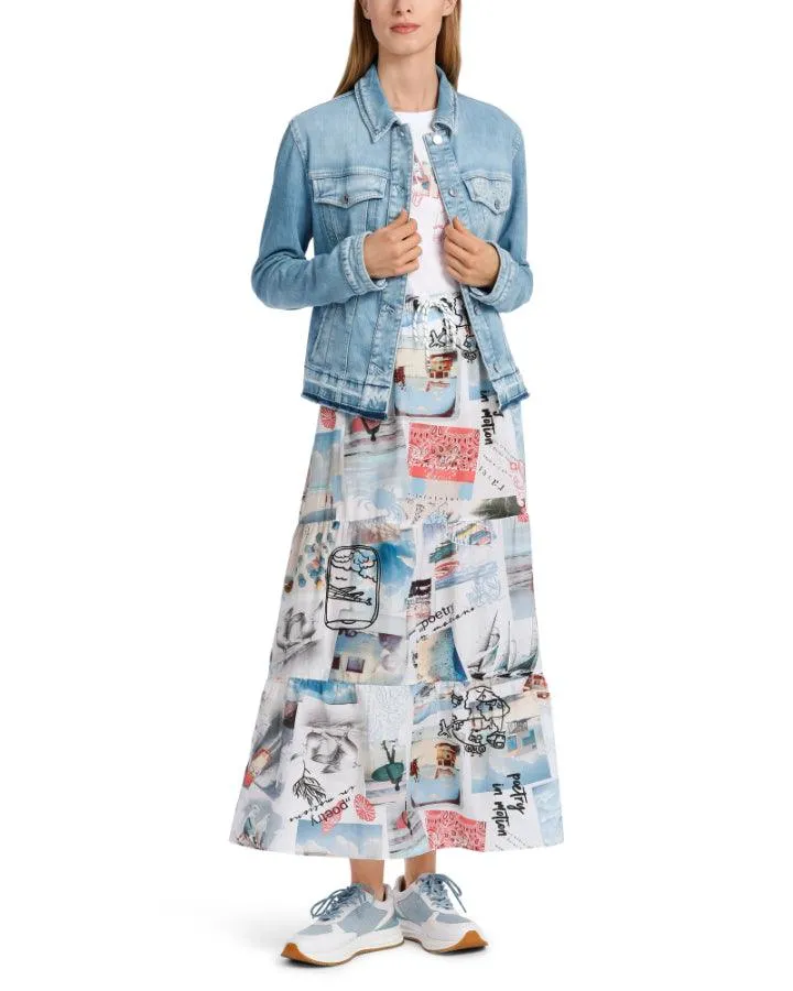 Marc Cain Eyelet Detail Denim Jacket
