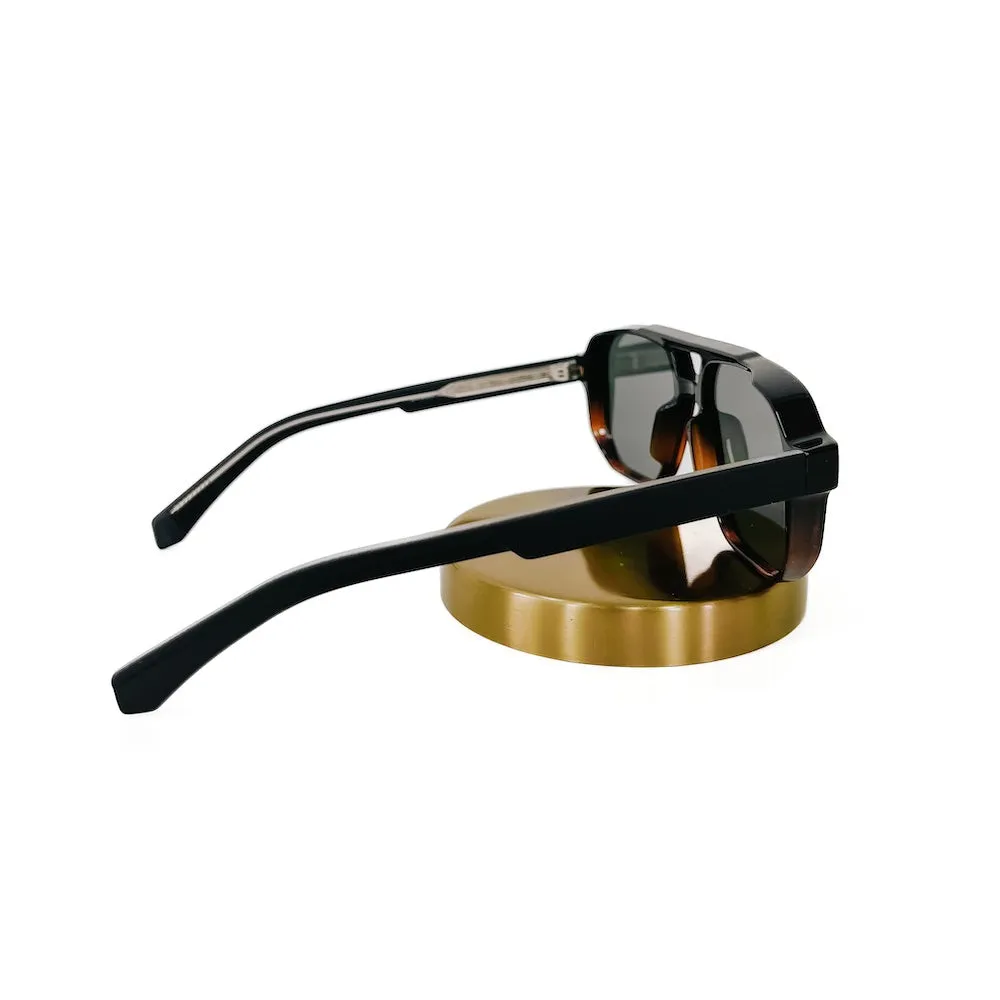 Maverick Matte Double Bridge Aviator Sunglasses