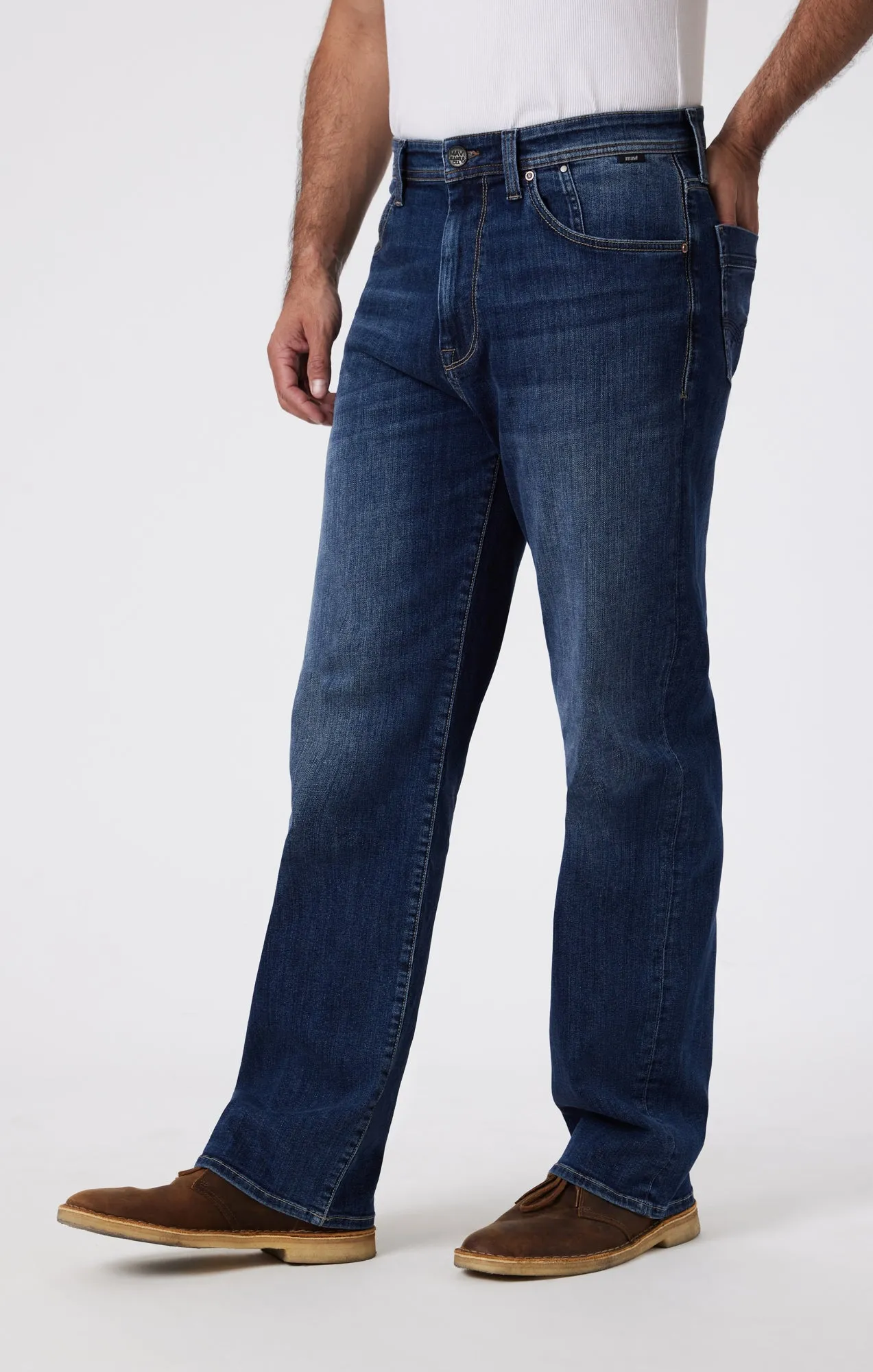 MAX WIDE LEG IN MID INDIGO COOPER