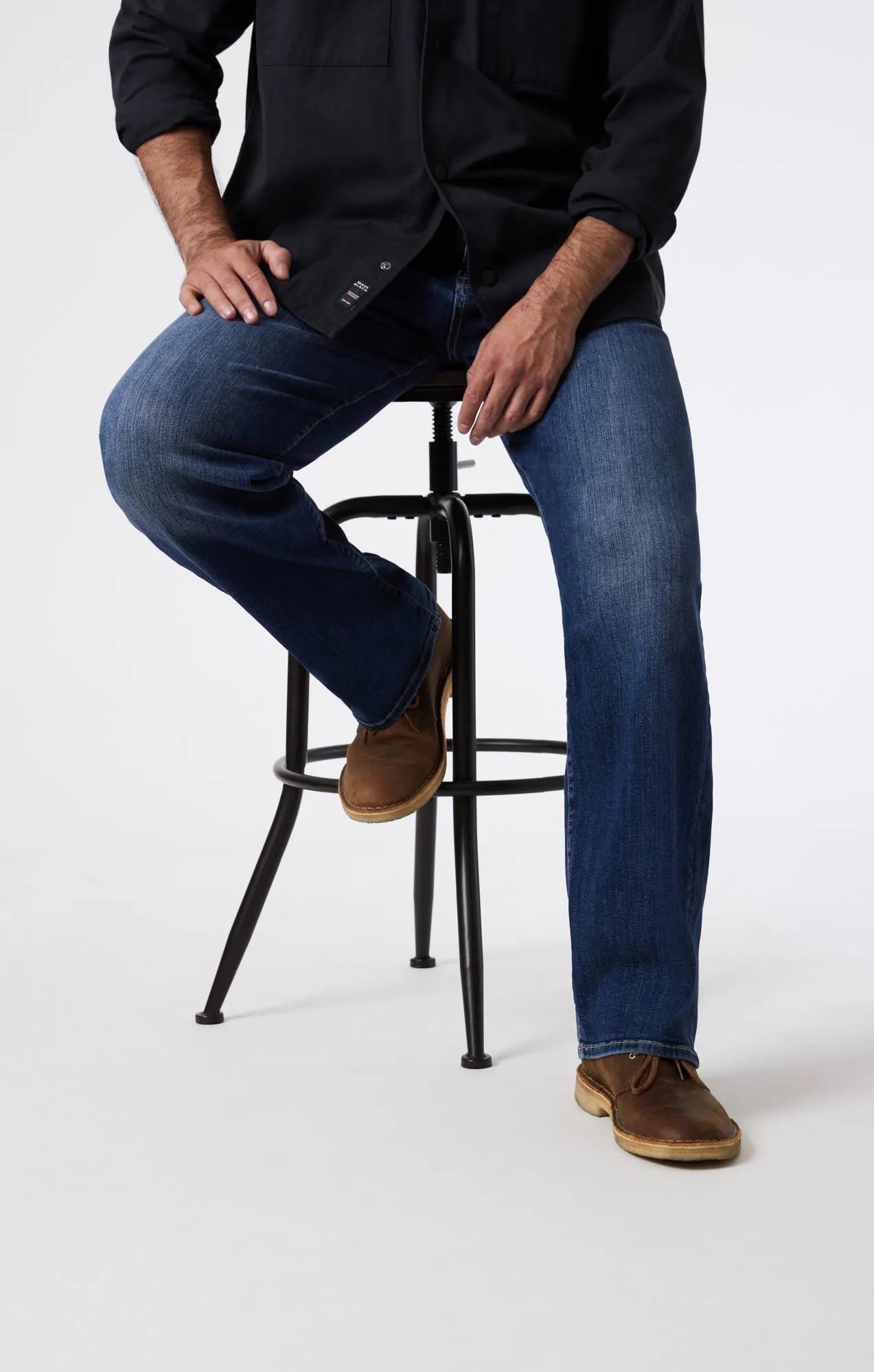 MAX WIDE LEG IN MID INDIGO COOPER