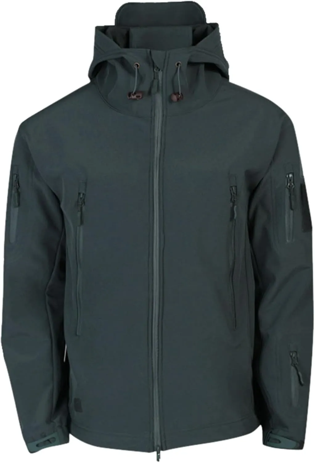 Mens 2023 Winter Hooded Trench Coats Stylish Zip Up Windbreaker Jackets Plus Size Windproof Outdoor Hiking Travel Overcoats
