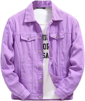 Mens Classic Slim Fit Trucker Jean Denim Jacket Coat