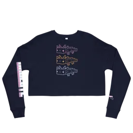 Minecraft Axolotl Outline Crop Sweatshirt