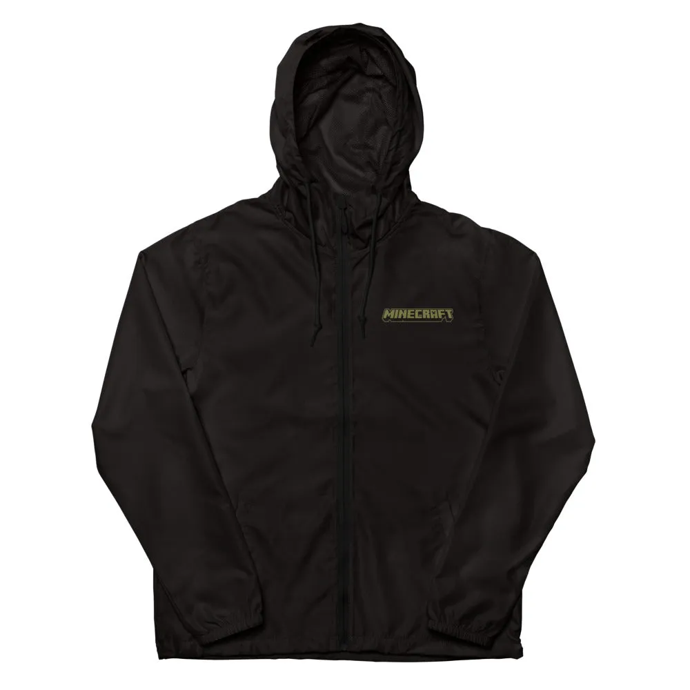 Minecraft Come Out Of Your Shell Checkered Windbreaker Jacket