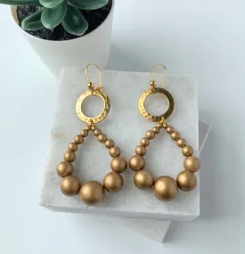 Mink Dangle Earrings
