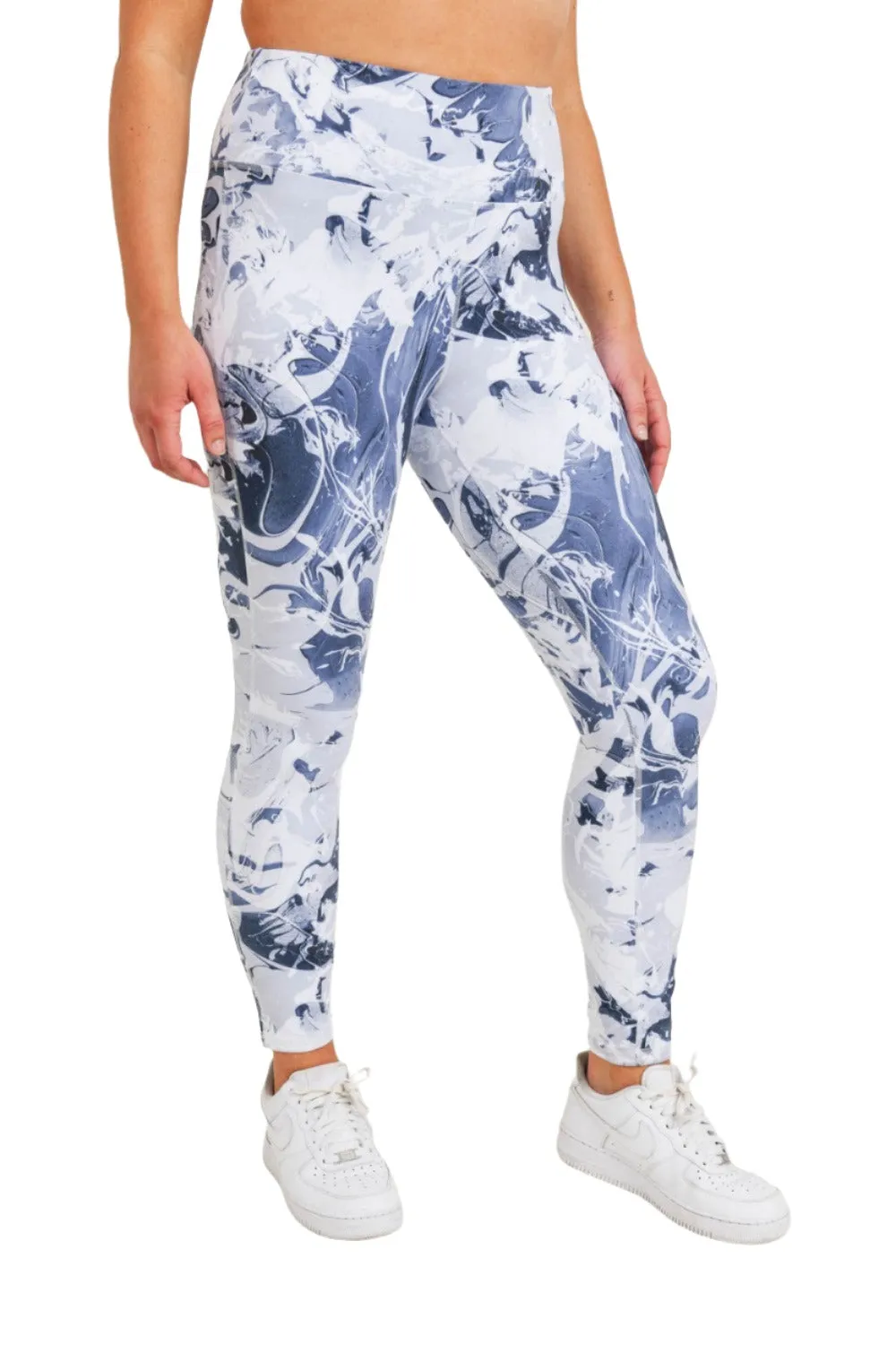 Mono B Palette Abstract Highwaist Leggings APH3128 Plus