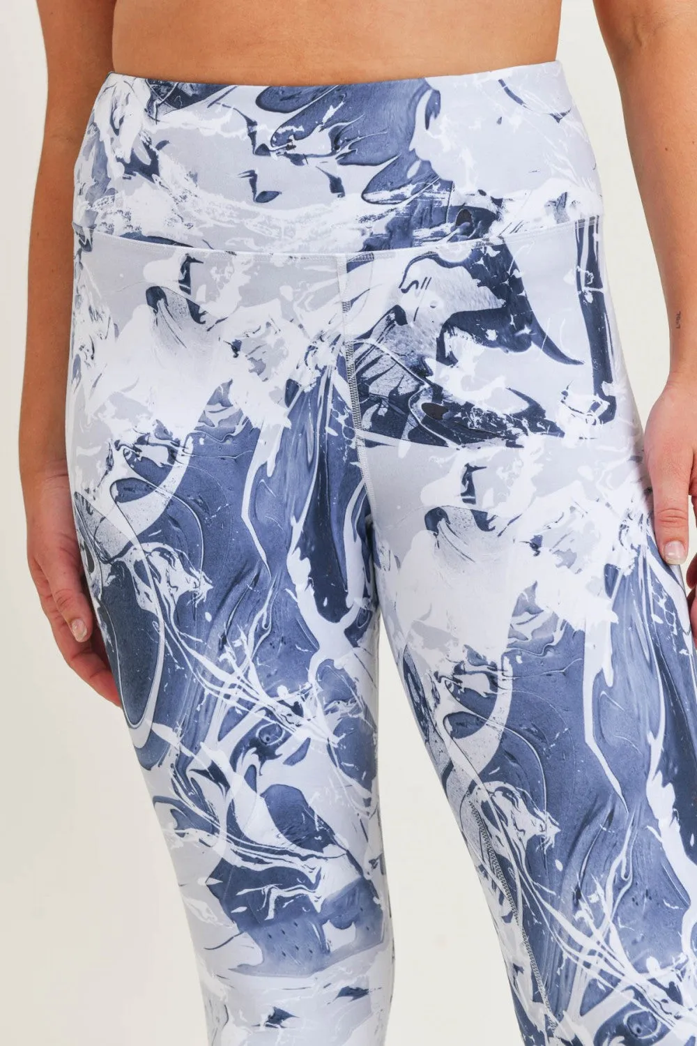 Mono B Palette Abstract Highwaist Leggings APH3128 Plus