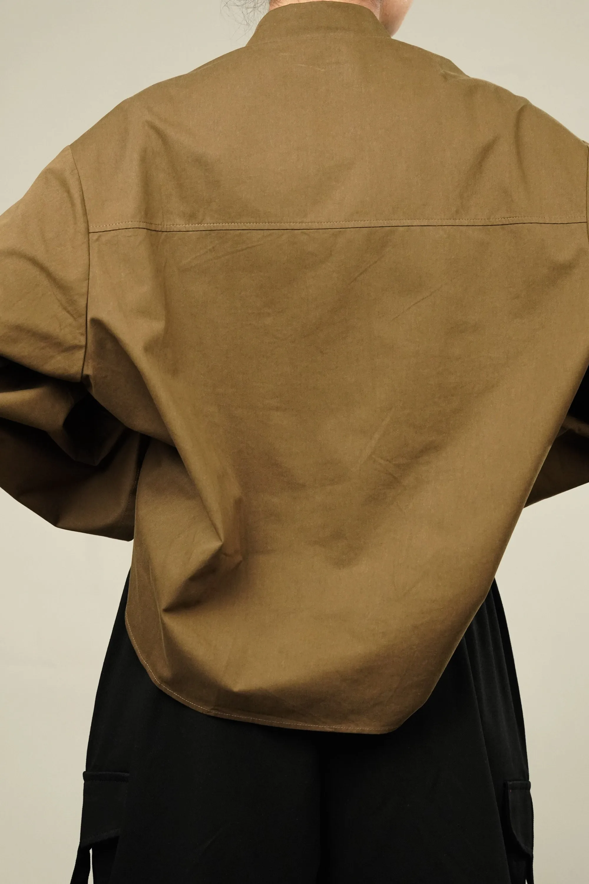 Mysterious Olive Oversized Shirt